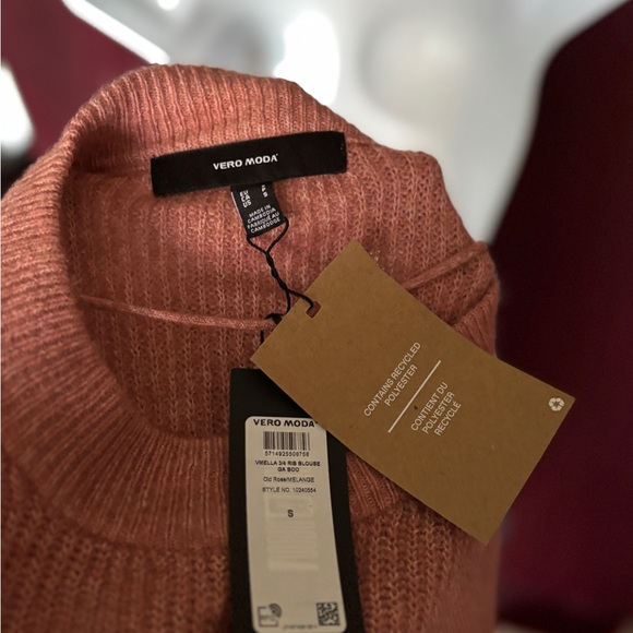 Vero Moda Dusty Pink Crew Neck Sweater - Picture 6 of 7